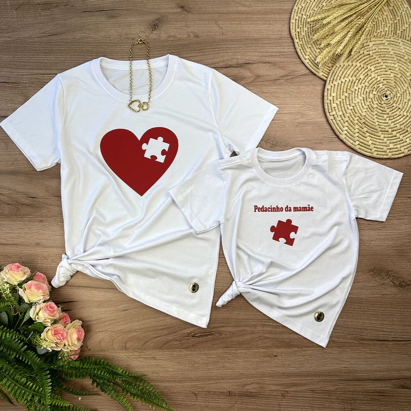 Kit mãe e filho pedacinho da mãe